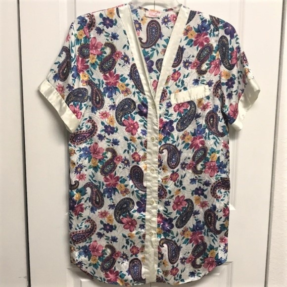 Violets & Roses Other - Violets & Roses Bright Paisley Night Gown